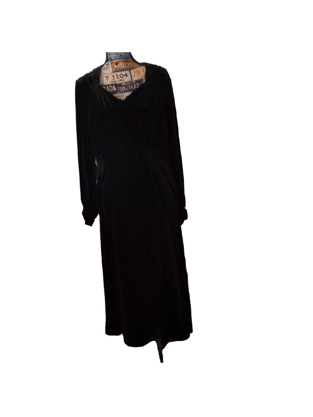 Olaesa Emerald Green Velour Long Sleeve Maxi Dress Size XXL